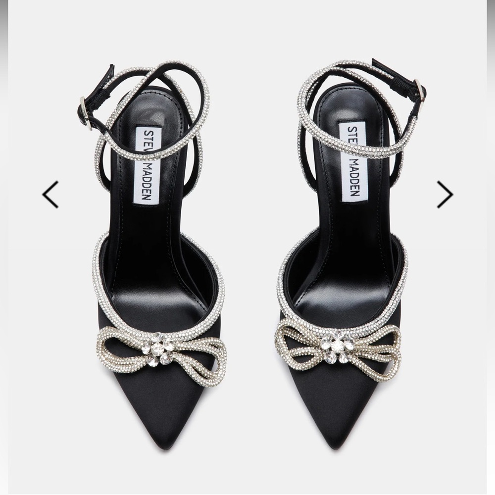 Steve Madden Viable Black Heels, Size 7.5